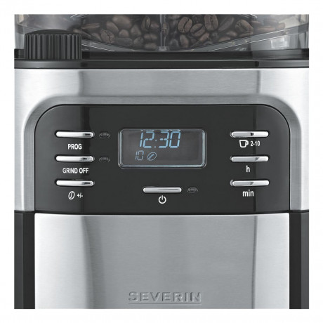 Severin Severin Filterkaffeemaschine Severin KA 4810 Kaffeemaschine Edelstahl (geburstet), Schwarz Fassung  Кофемашина с фильтром Severin Кофемашина Severin KA 4810 нержавеющая сталь (матовая), черный вариант