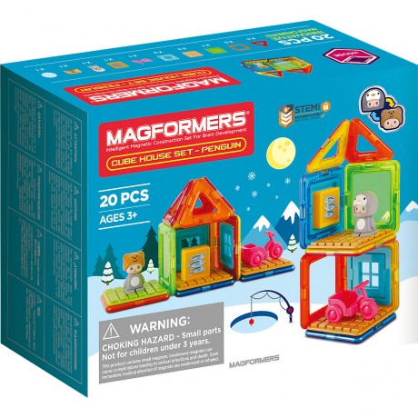MAGFORMERS Magformers Cube House Penguin Дом-пингвин Magformer&#39;s Cube