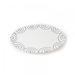 Gmundner Keramik Gmundner Keramik Graugeflammt Platte oval 28x21x2,3 cm Gmundner керамическая серая овальная тарелка с пламенем 28x21x2,3 см