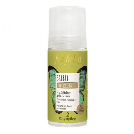 Farfalla Salbei Krauterfrischer Deo Roll-On 50ml  Шариковый дезодорант Sage Herb Fresh 50мл