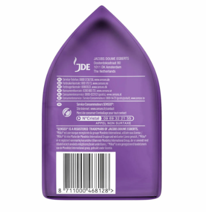 Senseo Milka кakao pads 112g, Сенсео какао-напиток со вкусом шоколада Milka в чалдах, 8 штук, 112 г