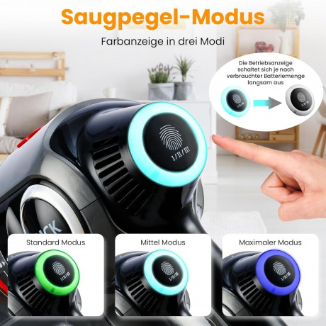 AMCK AMCK Akku-Hand-und Stielstaubsauger, 300,00 W, Beutellos, Leichter Kabelloser Staubsauger mit Wandhalterung, Abnehmbarer Akku  Беспроводной ручной пылесос AMCK, 300,00 Вт, без мешка, легкий беспроводной пылесос с настенным креплением, съемный аккумул