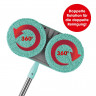 CLEANmaxx CLEANmaxx Akku-Wischmopp Akku-Spray-Mopp, 30 W, 360° Rotation turkis/weiss  Беспроводная швабра CLEANmaxx, беспроводная швабра с распылителем, 30 Вт, вращение на 360°, бирюзовый/белый