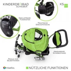 Miweba Kinderwagen Buggy Dreirad KS07 Schieber Трехколесная коляска KS07 слайдер