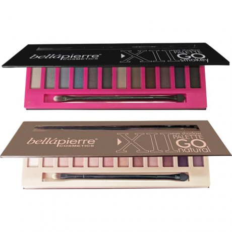 Тени для век Беллапьерр Косметикс Bellapierre Cosmetics Augen XII Eye Shadow Palette, Go Smokey / 1 шт.