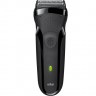 Braun Elektrischer Rasierer fur Manner quot;Series 3 301quot; in Schwarz + Reisebeutel  Электробритва для мужчин &quot;Серия 3 301&quot; в черном + дорожная сумка