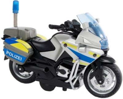 Van Manen 2-Play Polizeimotorrad Deutsch Die Cast Pull Back Licht und Sound 13c 2-Play Police Motorbike German Die Cast Pull Back Light and Sound 13c