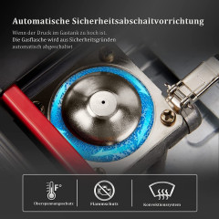 HOMELUX HOMELUX Gaskocher Campingkocher Grillplatte mit Piezozundung + 4 x Gaskartuschen, (Grillplatte Tischgrill Transportkoffer Gasbrenner Gasgrill, 5-St., Campingkocher Outdoor Camping Gas Kocher Herd)  Газовая плита HOMELUX Кемпинговая плита-гриль с п