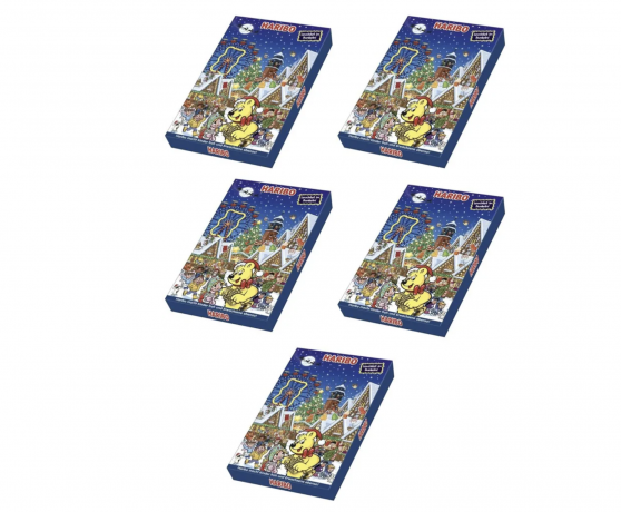 Haribo Adventskalender SET 5stk Харибо 2023 Адвент Календарь, 24 подарка-сюрприза 5 штук