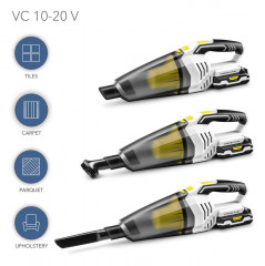 TROTEC TROTEC Akku-Handstaubsauger VC 10-20V Staubsauger Nassstaubsauger Kabellos, 400 ml Trockenschmutz und 100 ml Flussigkeit  Беспроводной ручной пылесос TROTEC VC 10-20 В, пылесос для влажной уборки, беспроводной, 400 мл сухой грязи и 100 мл жидкости