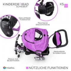 Miweba Kinderwagen Buggy Dreirad KS07 Schieber Трехколесная коляска KS07 слайдер