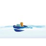PLANTOYS WaterPlay Schleppboot Badespielzeug Игрушка для купания WaterPlay с буксиром