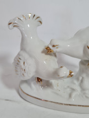 Фигурка винтажная Thuringen &quot;Токающие глухари&quot;, фарфор, 12 см, Германия, 1970-80гг.