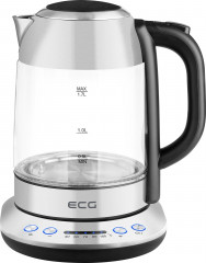 ECG ECG Wasserkocher RK 1781, 1,7 l, 2200 W, Elegante rostfreie Ausfuhrung mit Hartglas  Электрочайник RK 1781, 1,7 л, 2200 Вт, элегантный нержавеющий дизайн с закаленным стеклом