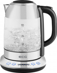 ECG ECG Wasserkocher RK 1781, 1,7 l, 2200 W, Elegante rostfreie Ausfuhrung mit Hartglas  Электрочайник RK 1781, 1,7 л, 2200 Вт, элегантный нержавеющий дизайн с закаленным стеклом