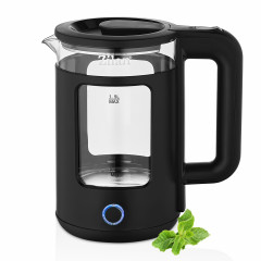 Zilan Zilan Wasserkocher ZLN-6128, 1,5 l, 1650 W, mit hochwertigem Heizelement, Edelstahboden, Glasfassung, edlem Design  Чайник Zilan ZLN-6128, 1,5 л, 1650 Вт, с качественным нагревательным элементом, основанием из нержавеющей стали, стеклянной рамкой, э