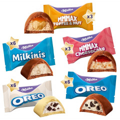 Milka Adventskalender Favourites 5STK Авдент-календарь 2024, 24 сладких сюрприза, ‎35см x 35см, 5 штук х 206 грамм