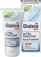 Balea MED Nachtcreme Ultra Sensitive Ночной крем для сверхчувствительной кожи, 50 мл