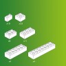 Hubelino 60-teiliges weisses Bausteine Set Набор из 60 белых строительных блоков