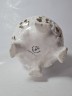 Capodimonte Ваза с фактурным узором, позолотой и цветами, 23см х 12см, Италия, 1960-70гг.