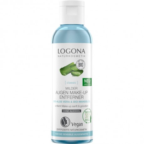 Logona Milder Augen Make-up Entferner Bio-Aloe Vera  Мягкое средство для снятия макияжа с глаз органическое алоэ вера