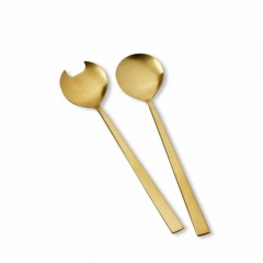 Bitz Bitz Besteck Edelstahl PVD Messing Salatbesteck Set 2-tlg. 23 cm Набор столовых приборов Bitz из нержавеющей стали, латунь с PVD-покрытием, набор из 2 предметов. 23 см