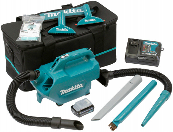 Makita Makita Akku-Handstaubsauger 12V Akku Staubsauger CL121DSA, 1x Akku 2.0 Ah 1x  Беспроводной ручной пылесос Makita Беспроводной пылесос 12 В CL121DSA, 1 аккумулятор 2,0 Ач 1x
