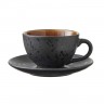 Bitz Bitz Gastro black / light Tasse 0,22 L mit Untertasse 10 cm Set 4-tlg. Чашка Bitz Gastro черная/светлая 0,22 л с блюдцем 10 см, набор из 4 шт.