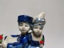 Delft Holland, Делфтский фарфор Коллекционная статуэтка "Парочка на велосипеде" Голландия, 10см х 12см х 3,5см