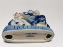 Delft Holland, Делфтский фарфор Коллекционная статуэтка "Парочка на велосипеде" Голландия, 10см х 12см х 3,5см