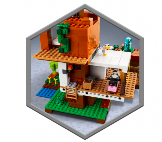 LEGO 2er Set НАБОР ЛЕГО: Minecraft 21174 Современный домик на дереве + 21188 Деревня Ламы