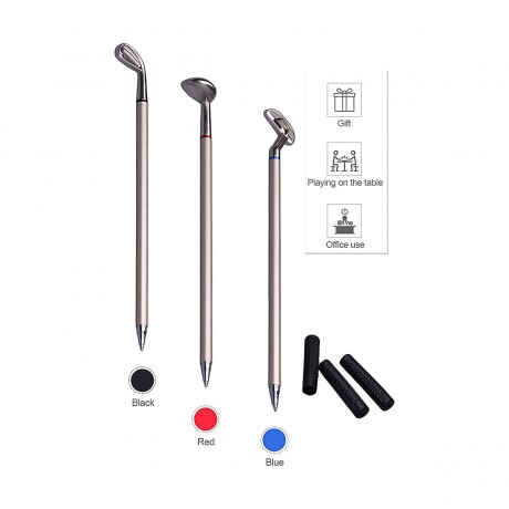 Vicabo Stifteset im Golfspiel-Design Golfschlager Kugelschreiber Mini Desktop Golfball Stift Aktionsspiele Набор ручек для игры в гольф