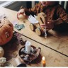 Kinderfeets Bambus Ziehtier Schwan Лебедь из бамбука