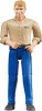 Bruder BRUDER 60006 bworld Mann helle Haut blaue Hose BRUDER 60006 bworld мужские светло-синие брюки