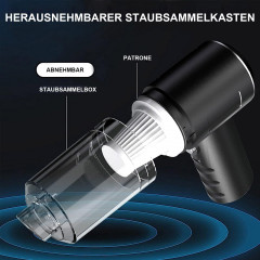 TOPMELON TOPMELON Akku-Handstaubsauger Auto-Staubsauger 9980 PA mit 3 Reinigungsburste, 120,00 W, beutellos  Беспроводной ручной пылесос TOPMELON автомобильный пылесос 9980 PA с 3 чистящими щетками, 120,00 Вт, без мешка