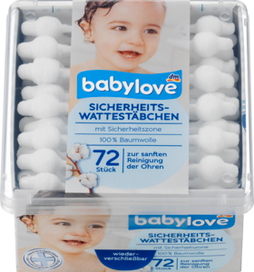 babylove Sicherheits Безопасность ребёнка-Ватные палочки, 72 шт
