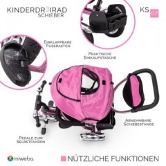 Miweba Kinderwagen Buggy Dreirad KS07 Schieber Трехколесная коляска KS07 слайдер