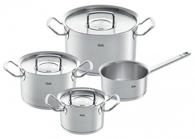 Fissler Fissler Topfset 4-tlg. ORIGINAL-PROFI COLLECTION 2 silber Набор горшков Fissler, 4 шт. ОРИГИНАЛЬНАЯ ПРОФЕССИОНАЛЬНАЯ КОЛЛЕКЦИЯ 2