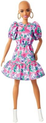 Mattel Barbie Fashionistas Puppe (Glatze) mit Blumenkleid Кукла Barbie Fashionistas (лысая) в цветочном платье
