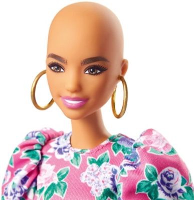 Mattel Barbie Fashionistas Puppe (Glatze) mit Blumenkleid Кукла Barbie Fashionistas (лысая) в цветочном платье