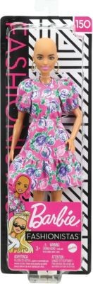 Mattel Barbie Fashionistas Puppe (Glatze) mit Blumenkleid Кукла Barbie Fashionistas (лысая) в цветочном платье