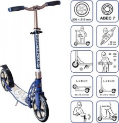 SIX DEGREES SIX DEGREES Aluminium Scooter 230\/215 mm creme SIX DEGREES алюминиевый самокат 230/215 мм кремовый