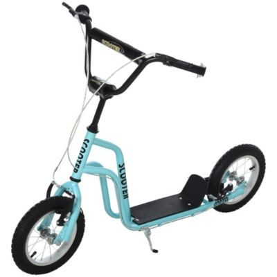 HOMCOM Kinderroller mit hohenverstellbaren Lenker Детский самокат с регулируемым по высоте рулем.