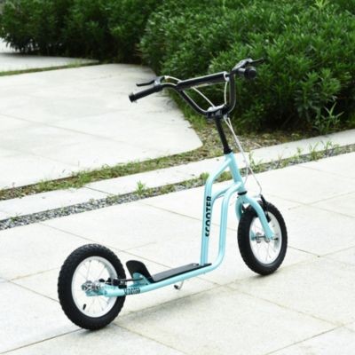 HOMCOM Kinderroller mit hohenverstellbaren Lenker Детский самокат с регулируемым по высоте рулем.
