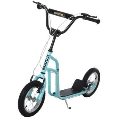 HOMCOM Kinderroller mit hohenverstellbaren Lenker Детский самокат с регулируемым по высоте рулем.