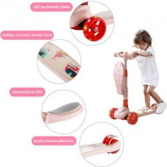 Arkmiido Kinderroller faltbarer Scooter mit LED Rader Детский самокат складной самокат со светодиодными колесами