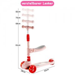 Arkmiido Kinderroller faltbarer Scooter mit LED Rader Детский самокат складной самокат со светодиодными колесами