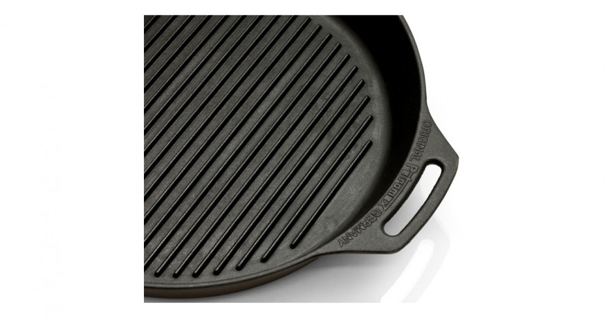 Petromax Petromax Grill-Feuerpfanne gp35, mit Pfannenstiel schwarz, 1 Henkel, O 35cm schwarz Сковорода-гриль Petromax gp35, с черной ручкой, 1 ручка, O 35см