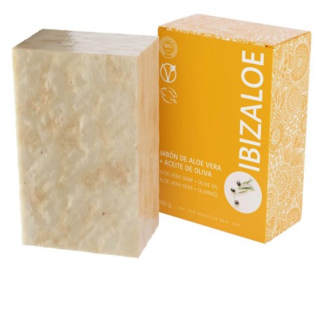Ibizaloe Ibizaloe Jabon De Aloe Vera + Aceite De Oliva Ibizaloe  Ibizaloe Jabon De Aloe Vera + Aceite De Oliva Ibizaloe