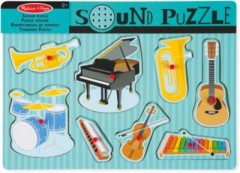 Melissa  Doug Soundpuzzle aus Holz Деревянный звуковой пазл